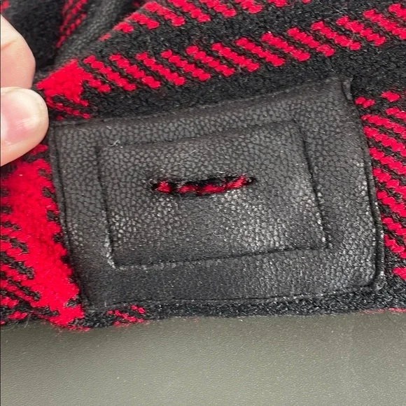 Chilly Dog Red and Black Plaid Blanket Dog Coat - Picture 8 of 8